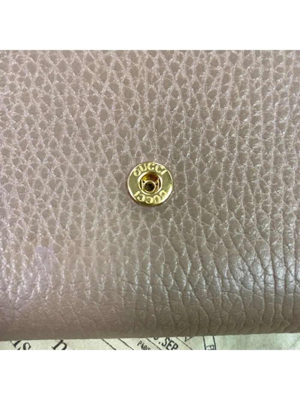 Gucci Fold Wallet Compact Leather GG Marmont Gray - Picture 13 of 15